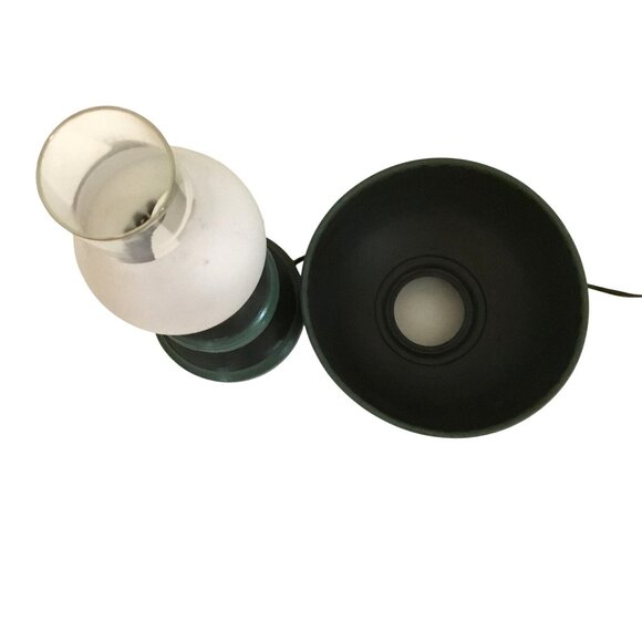 VTG Hand Painted Folk Art Angel Shade Electric Table Lamp Signed Joan Schneier - Picture 7 of 10